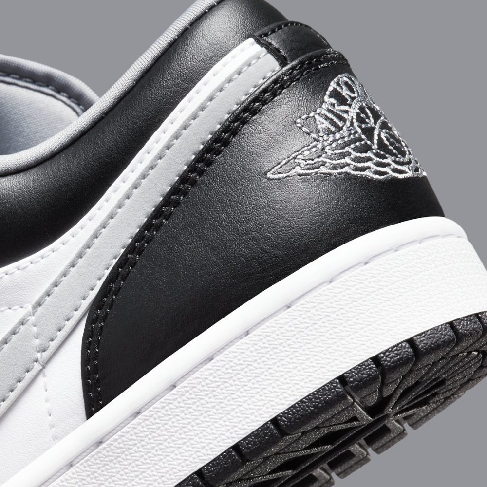 Air Jordan 1 Low GS Black Particle Grey White 553560-040 Shadow 7Y / Womens 8.5 - Picture 8 of 9